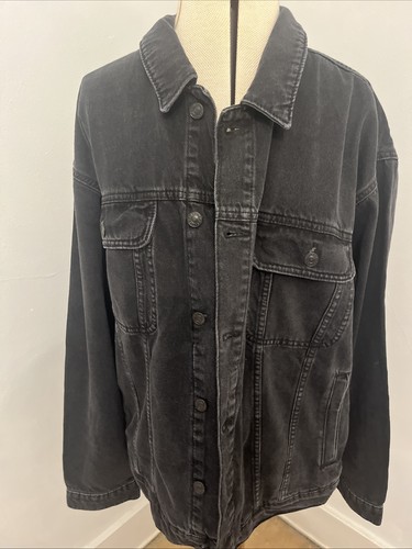 Topman black denim jacket - topman,