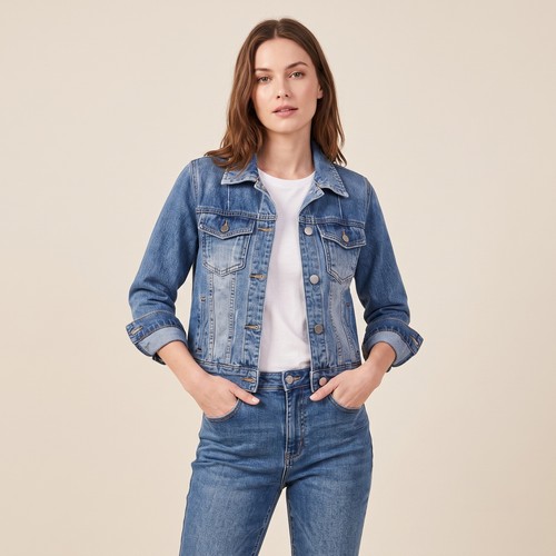 Women blue denim jacket - women's,