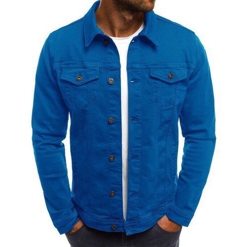 Men denim jacket loose fit - loose,