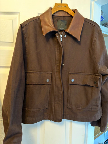 Mango ladies brown denim