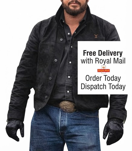 Mens yellowstone black denim - black,