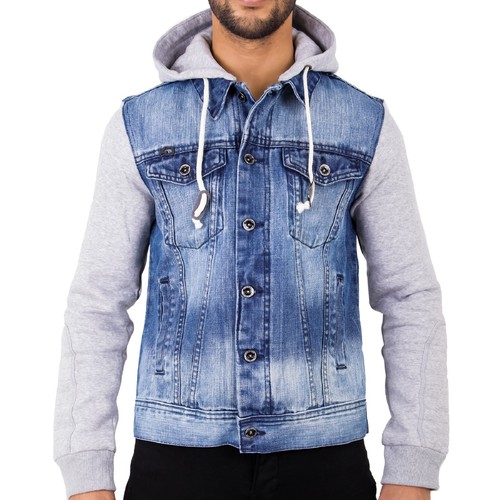 Mens hoody hooded denim - hooded,