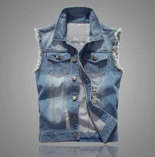 Men jean vest jacket - men,