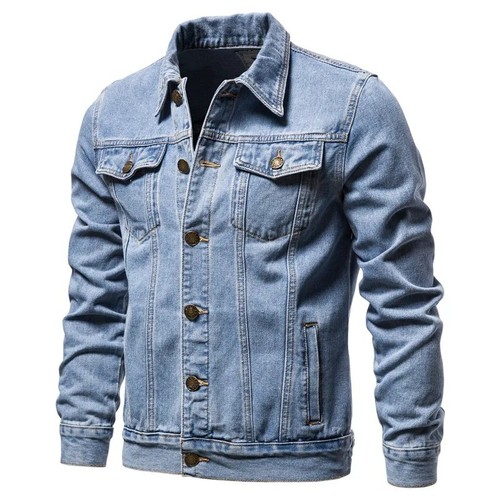 Men denim jacket vintage - jacket,