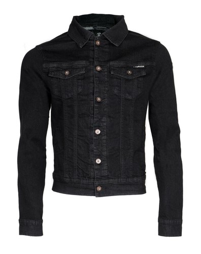 New mens denim jacket button - denim,