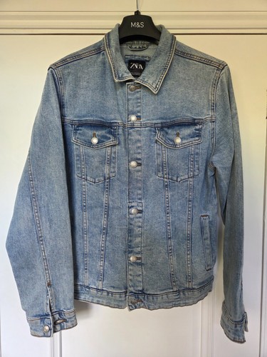 Zara men denim jacket size - zara, men's