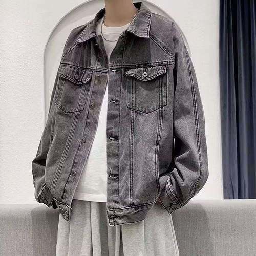 Men denim jacket classic - denim,