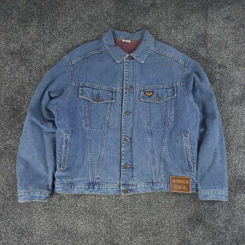 Vintage avirex denim jacket - vintage, xl