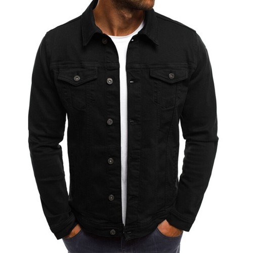 Mens denim jacket loose fit - jacket,