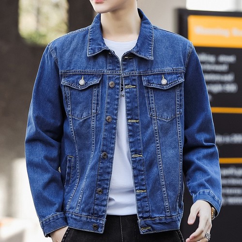 Men denim jacket classic - denim,