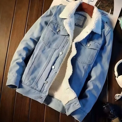 Mens denim winter - winter, fur