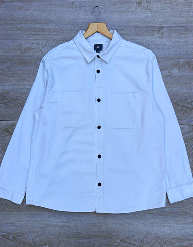 Denim overshirt mens xl - h&m,