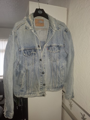 Levi denim jacket with - levi, xl.