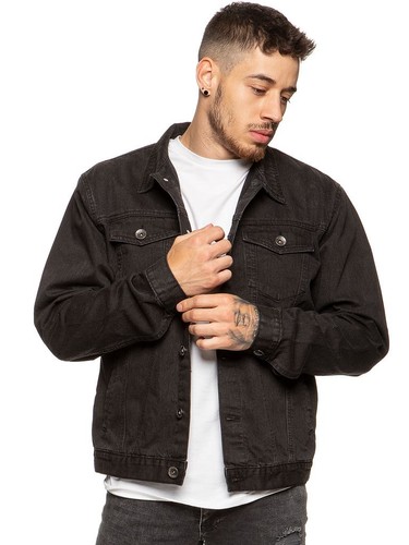 Mens enzo denim jacket - mens, trucker