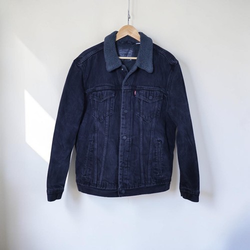 Levis mens black sherpa lined - levis,
