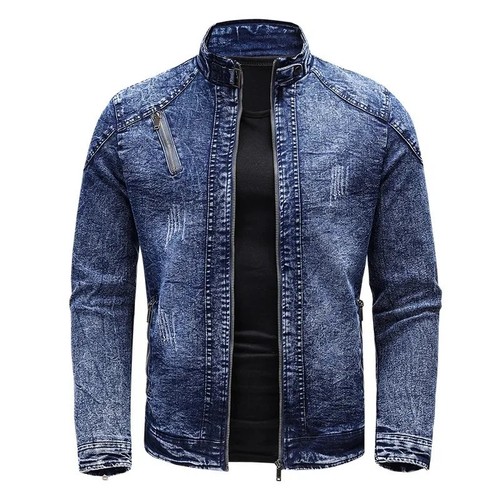 Men slim fit motorcycle - slim,