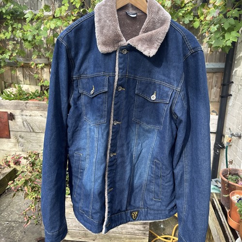 Men fur lined denim - lined,