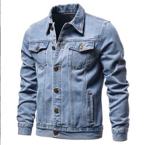 Men denim jacket - denim, vintage