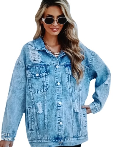 Denim jacket women oversized - jacket, women's