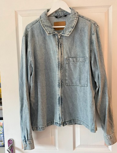 Zara zip through denim jacket - zip,