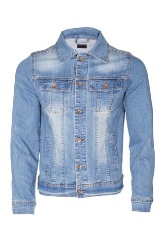 New mens denim jacket - denim, button