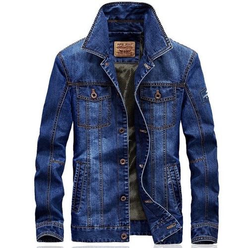 Men blue denim jacket - men's,