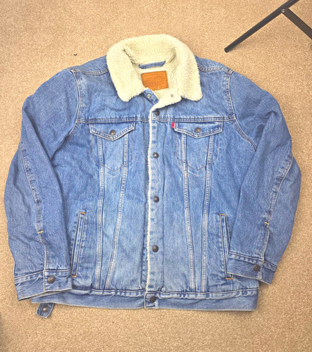 Levi sherpa trucker denim - sherpa,