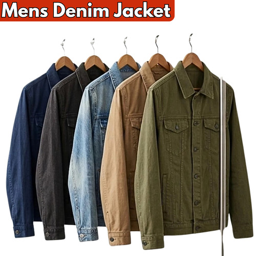 Mens denim jacket - denim, classic