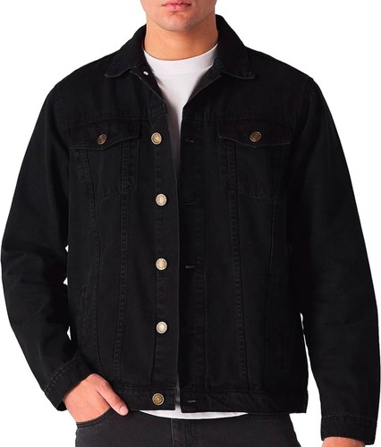 Men denim jacket - jacket, classic