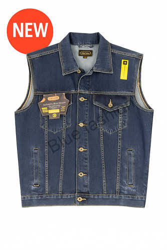 Mens denim jean sleeveless - denim,